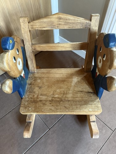 Solid wood kids rocking - rocking, chair