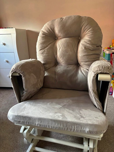 Grey upholstered nursing - upholstered,
