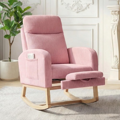 Nursery rocking chair corduroy - rocking,
