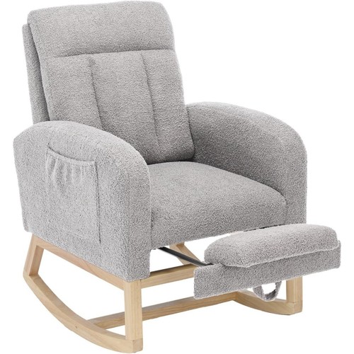 Rocking chair with footstool - chair,