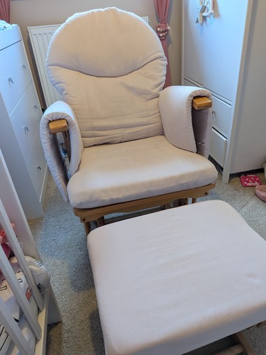 Rocking chair with footstool - chair,